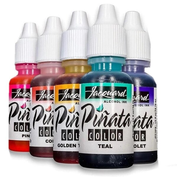Jacquard Pinata Alcohol Ink Set - 5 New Colours (14ml Bottles)