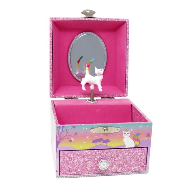 Caticorn Dreams Small Musical Box