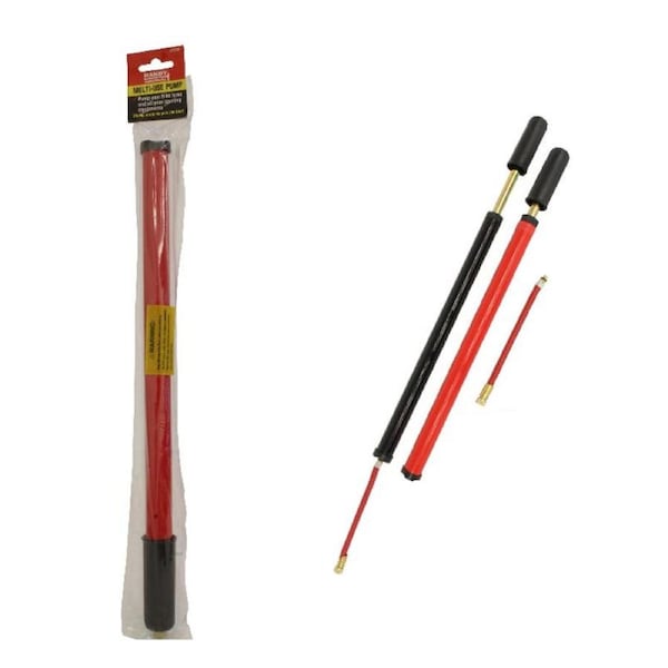 1X Portable MINI BICYCLE AIR PUMP Bike Hand Ball Inflator 40cm