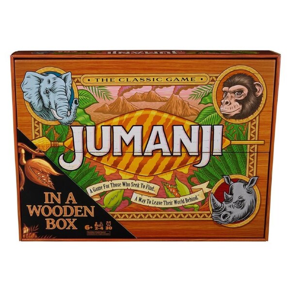 Jumanji The Board Game Wooden Box Edition Kids/Children Fun Party Play Toy 8y+