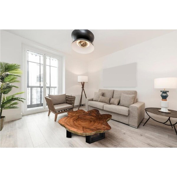 Large exquisite Saur Wood Round Coffee Table, large circumference 118 cm x 112 cm x 9 cm one of kind 100% unique designed by nature