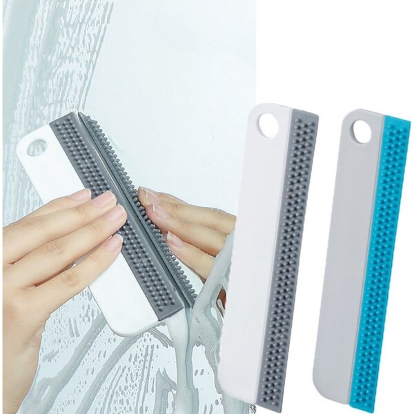 2 Pack Silicone Glass Wiper Scraper Window Cleaning Brush Glass Cleaning Tools