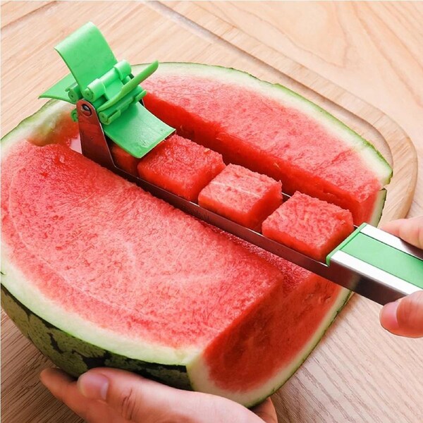 Stainless Steel Windmill Watermelon Slicer Cutter Knife