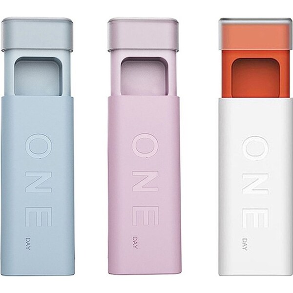 3 Pack 3 Grids Pill Organizer Portable Pill Box Splitter