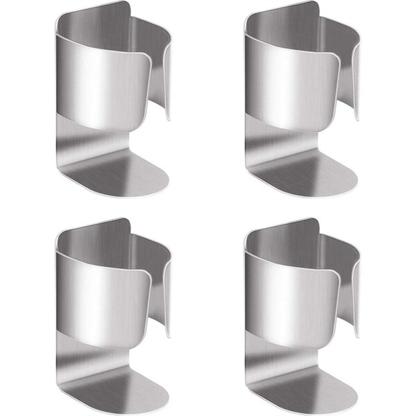 4pack Stainless Steel Electric Toothbrush Holder Wall Mounted Storage Rack