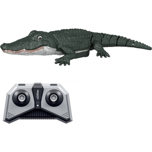 2.4G RC Crocodile Electric RC Boat Gag Funny Toy High-speed Waterproof Remote Control Watercraft Toy for Summer Water Fun