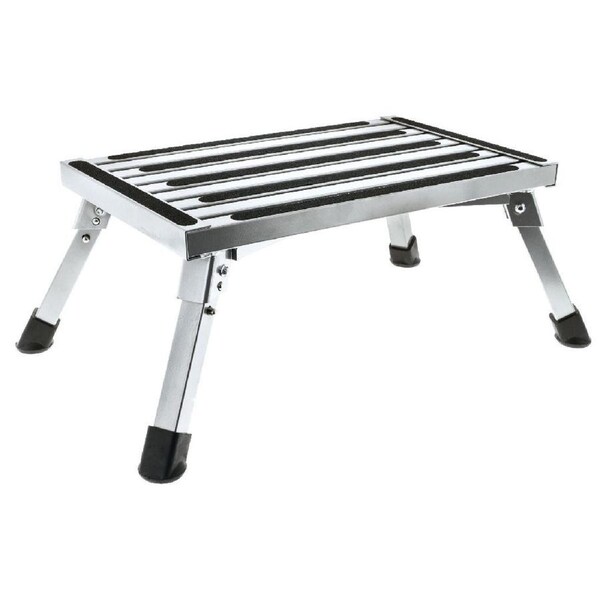 Hulk 4x4 HU1600 Caravan Portable Folding Small Aluminium Non-Slip Step 23cm