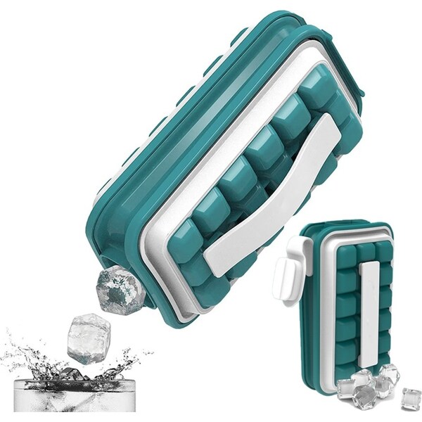 18 Grids Ice Cube Tray 2 In 1 Portable Ice Cube Maker Kettle Ice Cube Molds