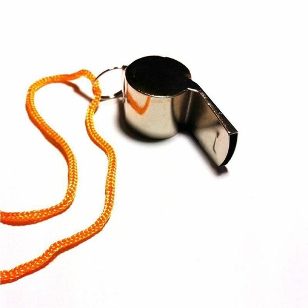 Outdoor Camping Sports Refrees Metal Whistle - 2x