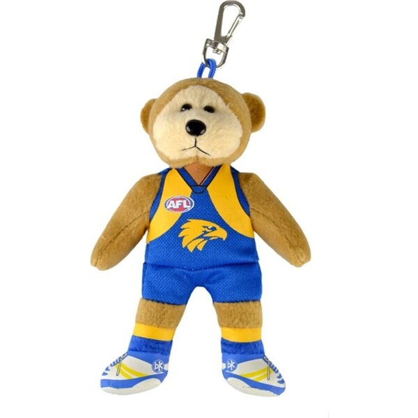 Korimco 14cm AFL Keyclip West Coast Hanging Soft Plush Toy Kids/Children 3y+
