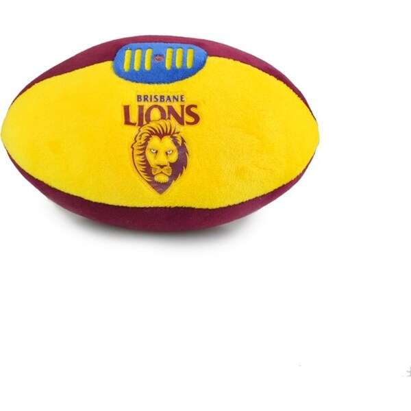 Korimco 18cm AFL Footy Brisbane Soft Stuffed Toy Animal Plush Kids/Children 3y+