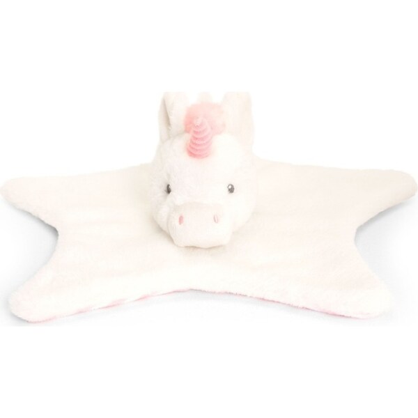 Keeleco 33cm Nursery Unicorn Plush Blanket Soft Toy Kids/Children 0m+ White