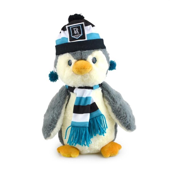 Korimco 27cm AFL Penguin Port Adelaide Soft Stuffed Toy Animal Plush Kids 3y+