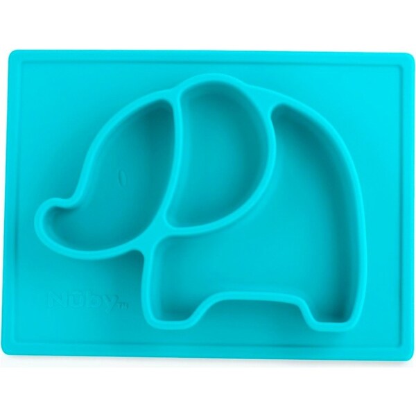 Nuby Baby/Kids Animal Placemat Non-Slip Silicon Food Section Plate 6m+ Assorted