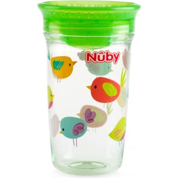 Nuby Baby/Kids Tritan 360 Wonder Cup 300ml Drinking Water Bottle 1y+ Assorted