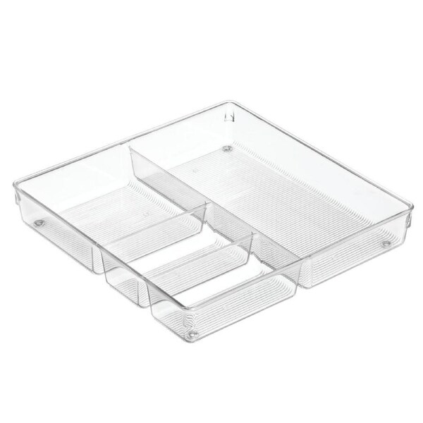 iDesign Linus 30.5x5.3cm Grand Drawer Organiser Kitchen/Pantry Storage Clear