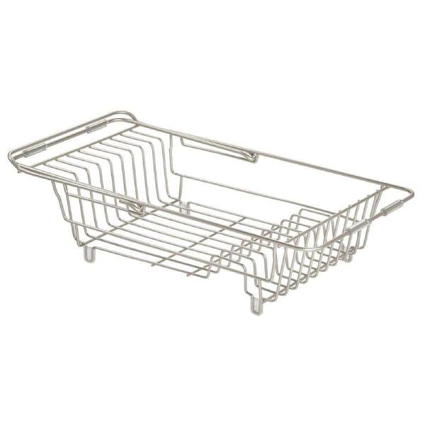 iDesign Classico 41x22cm Expandable Over Sink Dish Drainer Kitchen Drying Rack