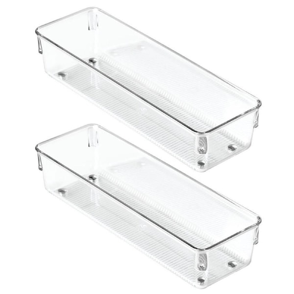 2x iDesign Linus 22.9x7.6cm Kitchen Drawer Organiser Home/Office Storage Tray