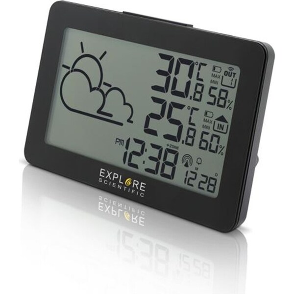 Explore Scientific 18.5cm Large Display Weather Station Temperature/Humidity