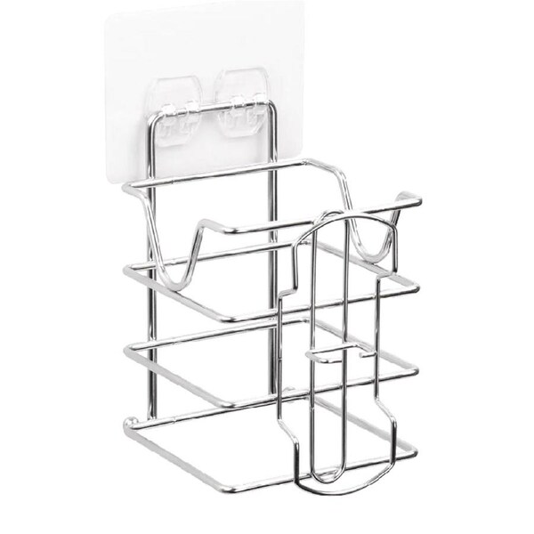 White Magic Stainless Steel 3kg I-Hook Hair Dryer Wall Mount Holder Storage