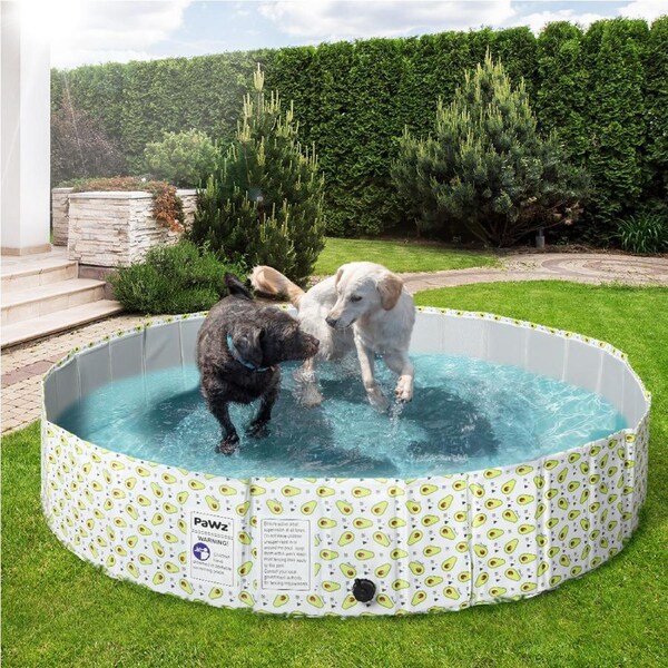 Pawz 160cm Portable Pet Swimming Pool Dog Washing Bath Tub Outdoor Foldable