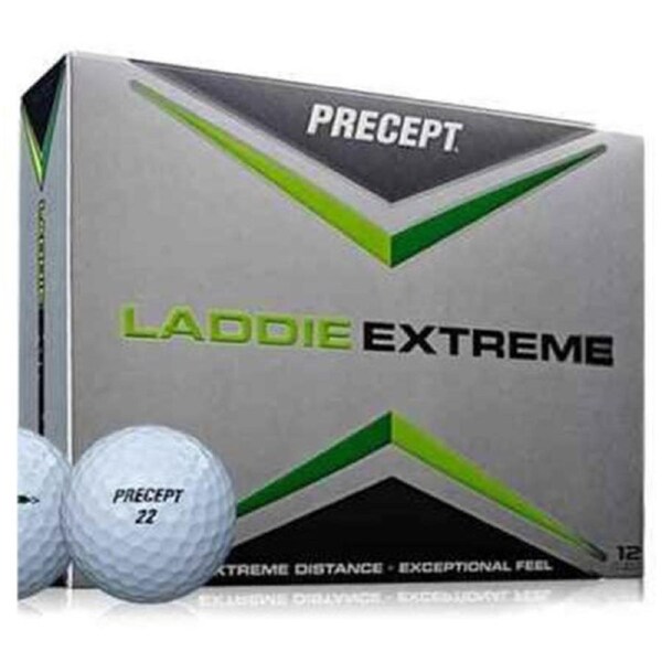 Precept Laddie Extreme White Golf Balls 1 Dozen