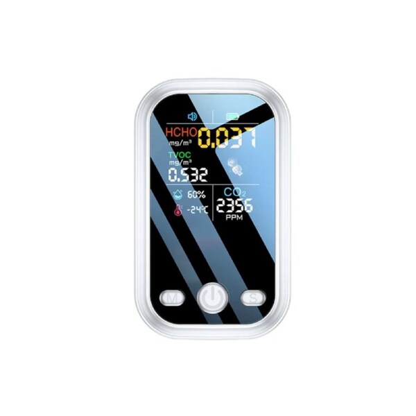 OROMED Mini Portable Humidity Sensor / CO2 Level Detector / Air Quality Monitor