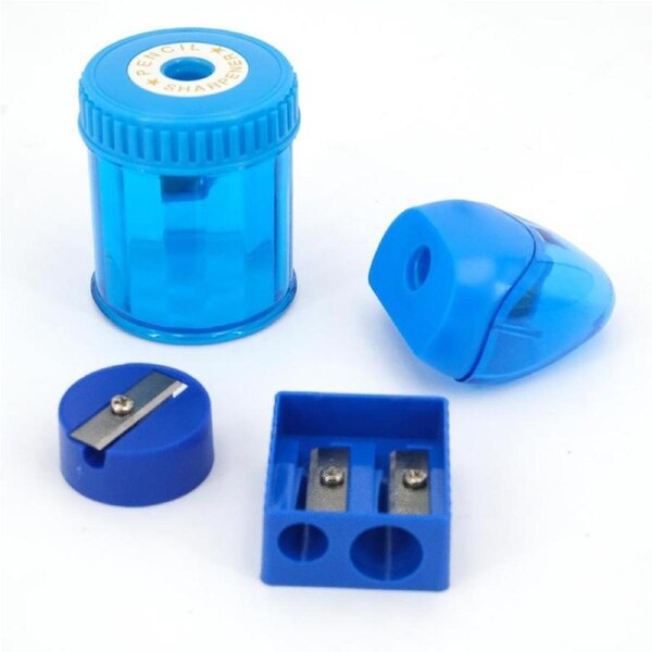 Ozoffer 8Pcs Double Hole Pencil Sharpener Double and Single Hole 4 types