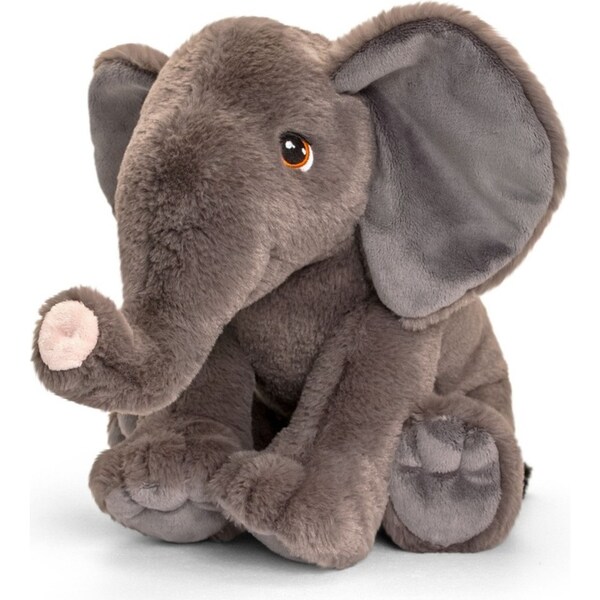 Keeleco 35cm Wild Elephant Stuffed Animal Kids/Children Soft Plush Toy 3y+ Grey