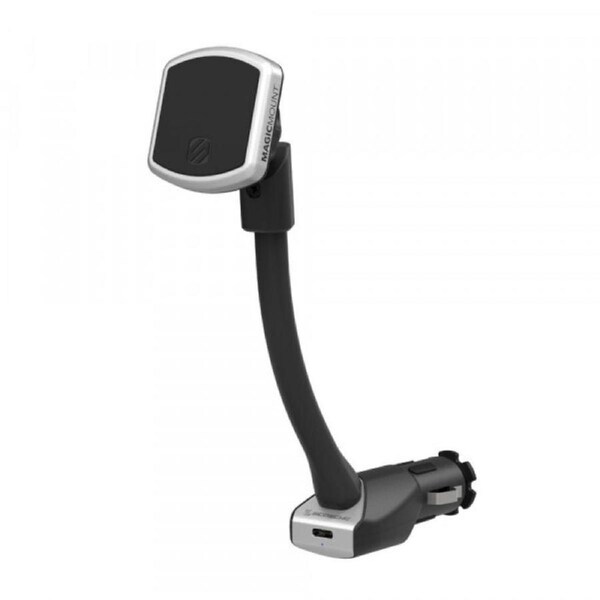 Scosche MagicMount Pro Power Magnetic Socket Mount w/USB-C PD Charger For Phones