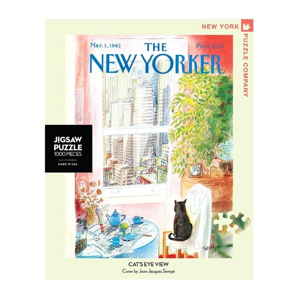 1000pc The New Yorker 48x66cm Jigsaw Puzzle Cat’s Eye View Fun Play Toy Kids 7y+