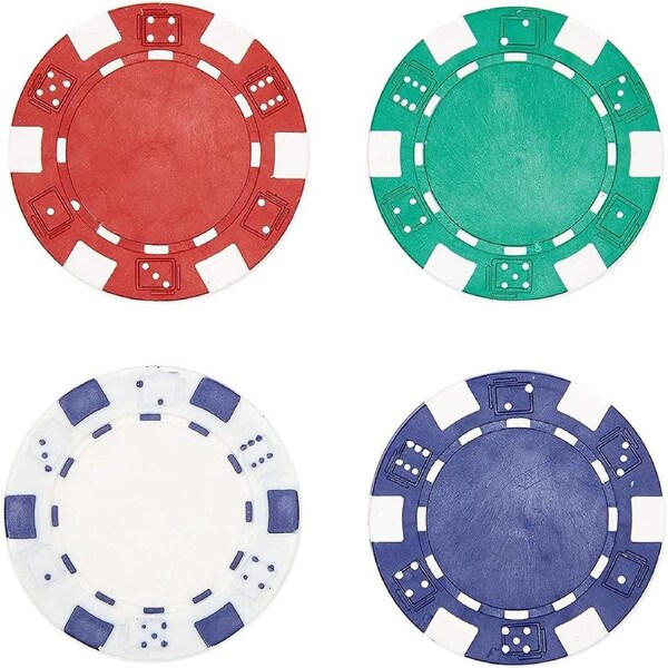 40PCS Poker Chip Travel Set Poker Chips Texas Holdem Blackjack Gambling