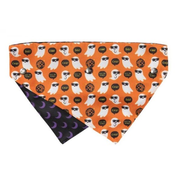 Boogie Nights Small/Medium Halloween Bandana for Dogs by FuzzYard (18x12.5cm)