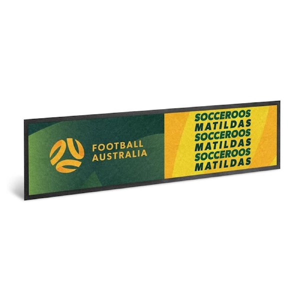 Australian Socceroos Matildas Soccer Bar Runner Bar Mat