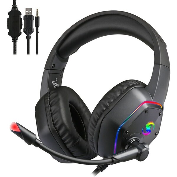 7.1 RGB LED Gaming Headset With HD Mic Noise Canceling For PC PS4 PS5 Xbox