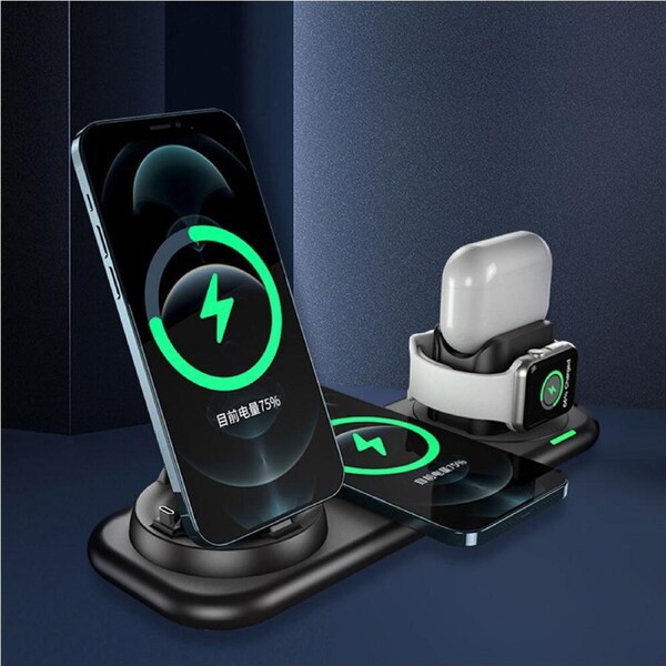 All-In-One Multi-Function Wireless Charger Watch Headphone Stand for Iphone iWatch