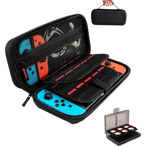 Protective Hard Shell Travel Carrying Case Pouch with a Game Cards Holder Case