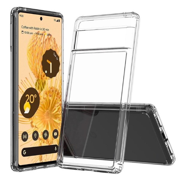 ZUSLAB Pixel 7 Pro Case Slim Hybrid Shockproof Translucent Protective Cover for Google (2022) - Clear