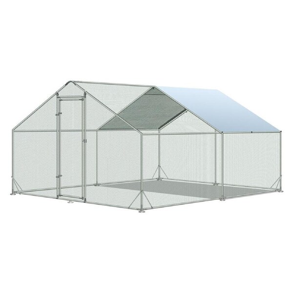 Chicken Coop Run Chook Pen Walk In Shelter Rabbit House Hutch Cat Dog Enclosure Bird Cage Large 300x400x195cm