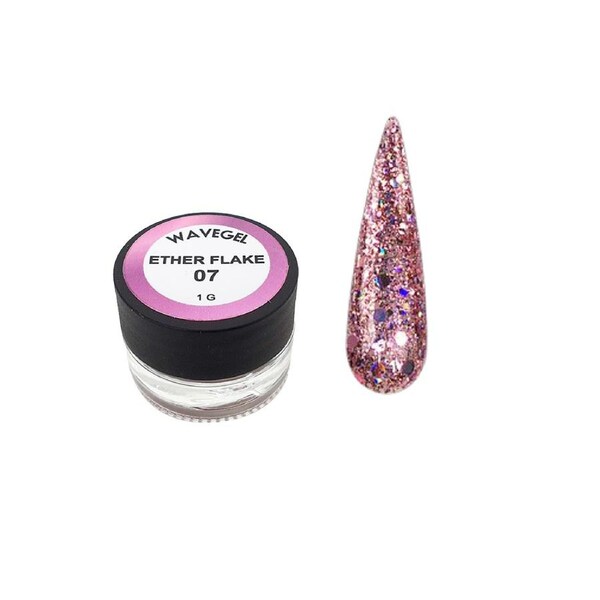 Wave Gel Nail Art Foil Glitter Holographic Decoration Ether Flake Sequins 07 1g