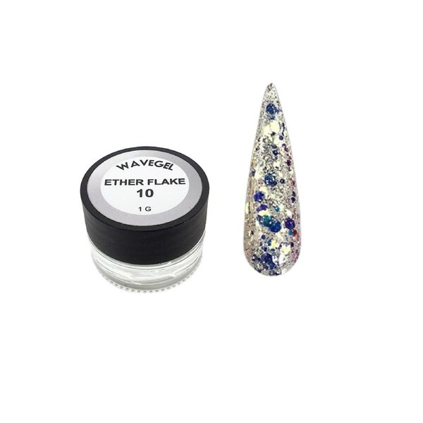Wave Gel Nail Art Foil Glitter Holographic Decoration Ether Flake Sequins 10 1g