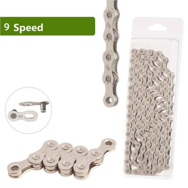 Mountain Road Bicycle Chain 116 Links 9 Speed Quick link