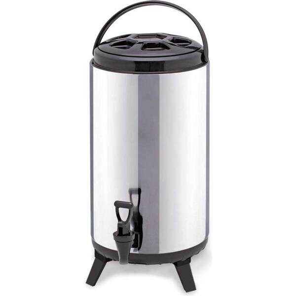 SOGA 18L Portable Insulated Cold/Heat Coffee Tea Beer Barrel Brew Pot With Dispenser