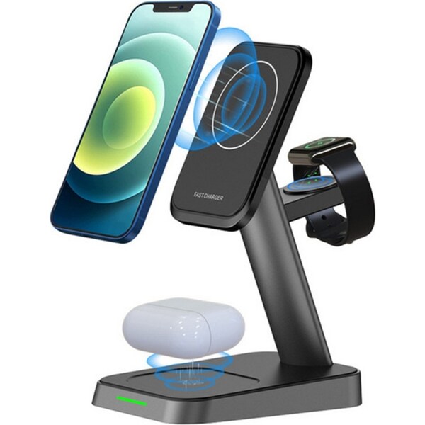 Magnetic wireless charging multifunctional 3 in 1 wireless charger for iphone 17/16/15/12