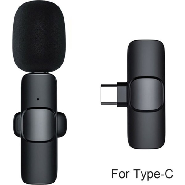 Type-C Wireless Lavalier Microphone Portable Audio Video Recording Mic