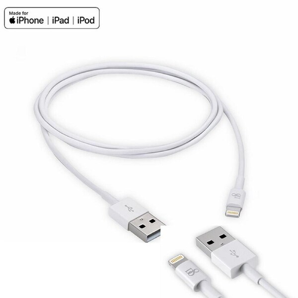2Pcs Charge cable for Apple MFI Certified USB charging Cable -1m