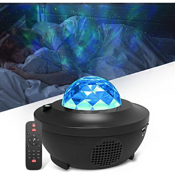 LED Galaxy Projector Ocean Wave LED Night Light Music Player Night Light