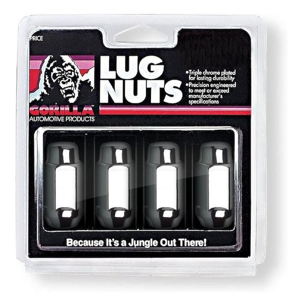 4 x GORILLA Acorn Bulge Lugs Nuts - 14mm x 1.5mm Thread