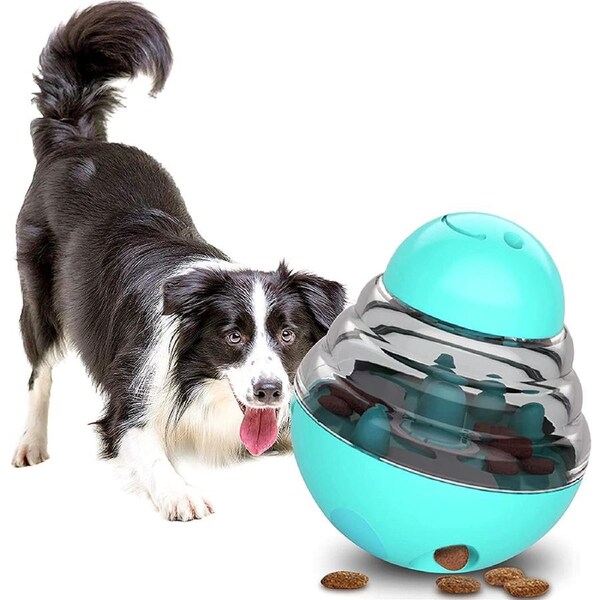 Pet Tumbler Interactive Toy Dog Food Leak Ball with 2 Adjustable Leak Holes