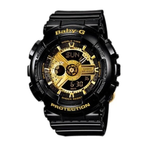 Baby G Digital & Analogue Watch Black and Gold Series BA110X-1A / BA-110X-1A